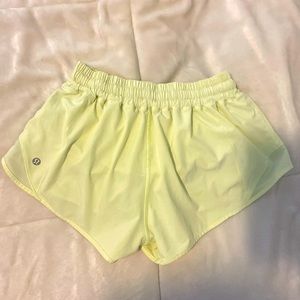 Lululemon Yellow Athletic Shorts - Size 6 Reg